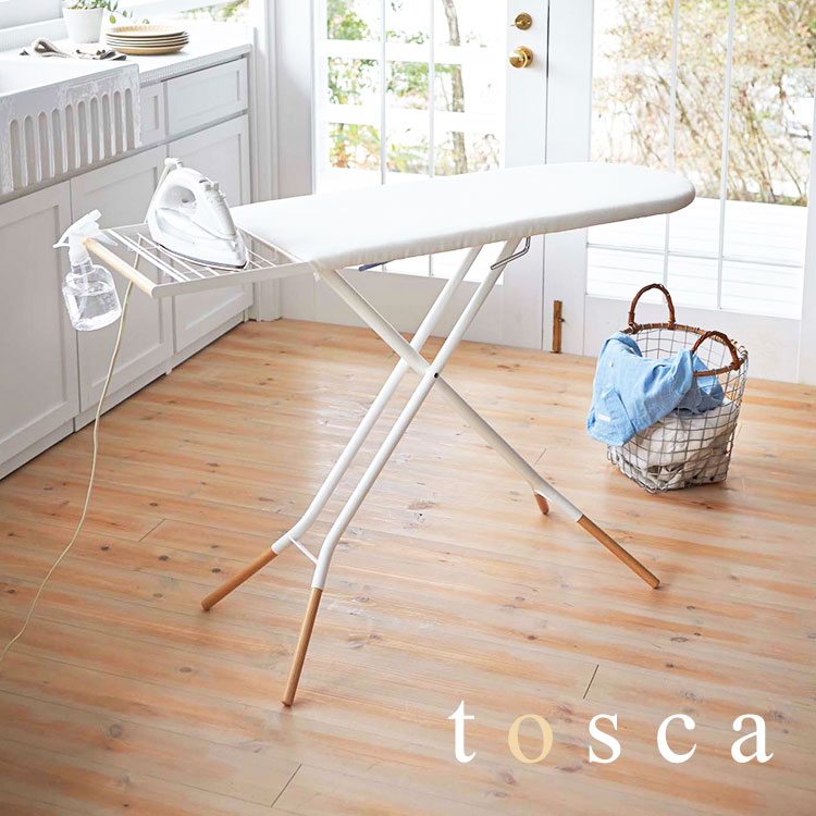 アイロン台 スタンド式 おしゃれ 山崎実業 tosca トスカ 高さ調節 アイロンがけ おすすめ 折りたたみ 北欧 ウッド 木 アイロン置き 新生活 インテリア おしゃれ スタンド式アイロン台 シャツ