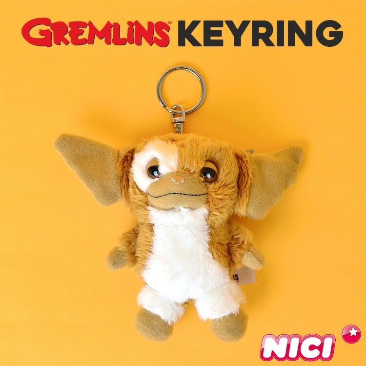 キーホルダー グレムリン ギズモ キャラクター NICI ニキ おしゃれ かわいい ぬいぐるみ GREMLINS マスコット ストラップ キーリング 10cm 大きめ 子供 大人 メンズ レディース 