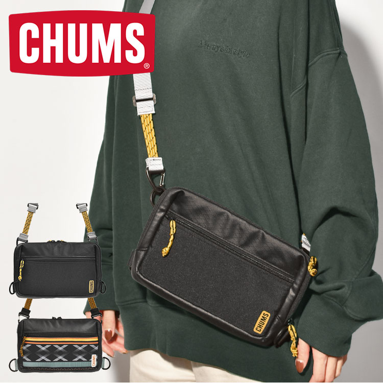 ボディバッグ CHUMS チャムス メンズ レディース ショルダーバッグ 斜めがけ ワンショルダー 海外旅行 パスポートケース 薄型 ブランド 丈夫 ブラック 黒 ウエスタン柄 カジュアル コンパクト