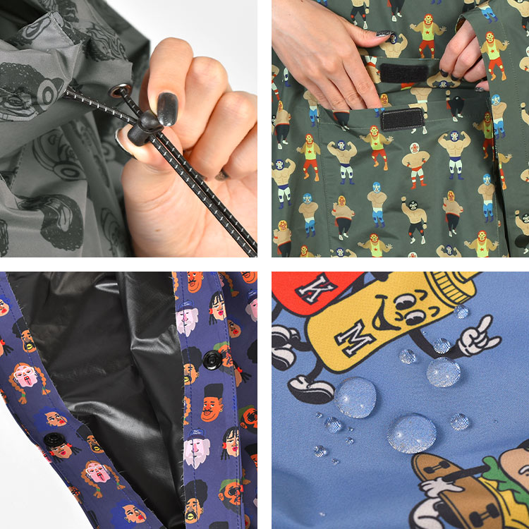 ハッピーペイントプルオーバーレインポンチョ | アイテム別,レイングッズ | hauhau