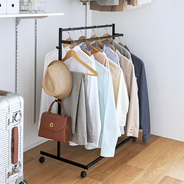 収納力アップハンガーラック2段 | アイテム別,家具,収納家具,ハンガーラック | hauhau