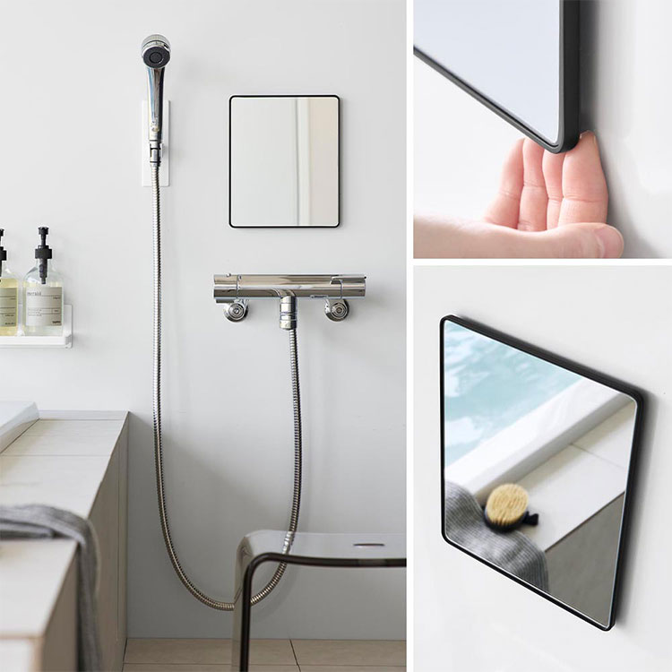 VASUHOME ガラス全長ウォールミラータイル アウトレット - [12 x 12インチ - 4個]、ホームジム、寝室、 フルレングスウォールミラー、12個セット 12インチ×14インチ ウォールミラータイル、ジム用ガラスホームジムミラー、ダンス、リビン