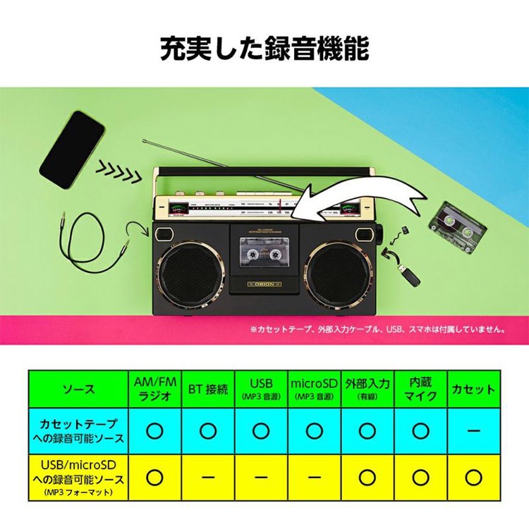 Bluetooth対応 ステレオラジカセ ｜hauhau（ハウハウ）｜公式通販