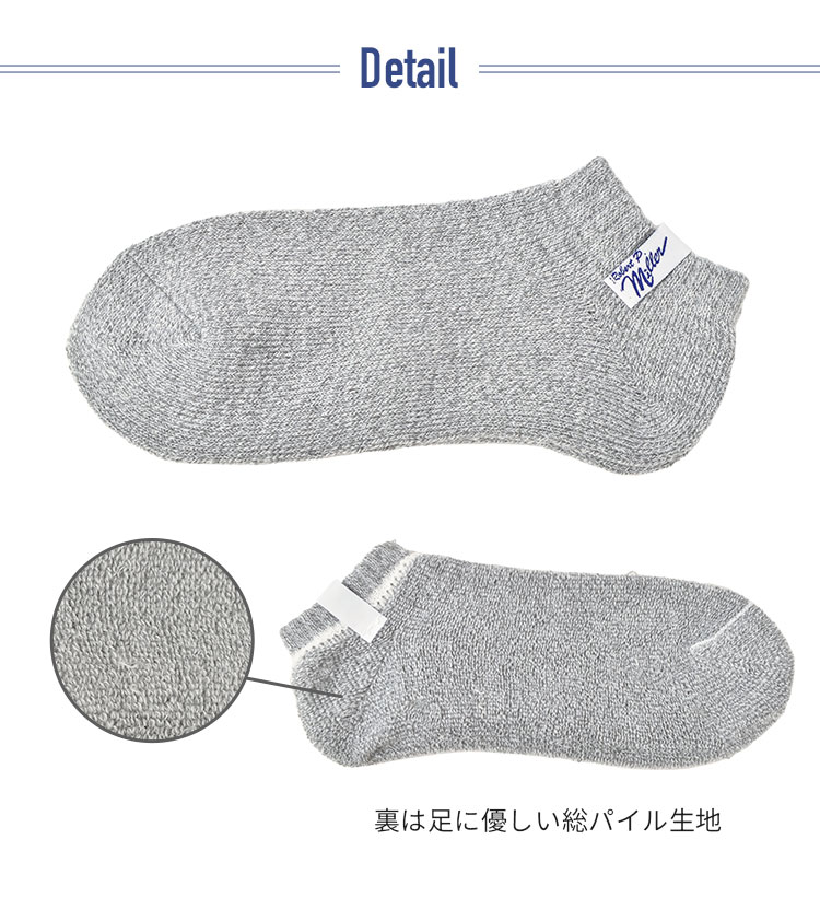 綿混スニーカーソックス3P | アイテム別,アパレル | hauhau