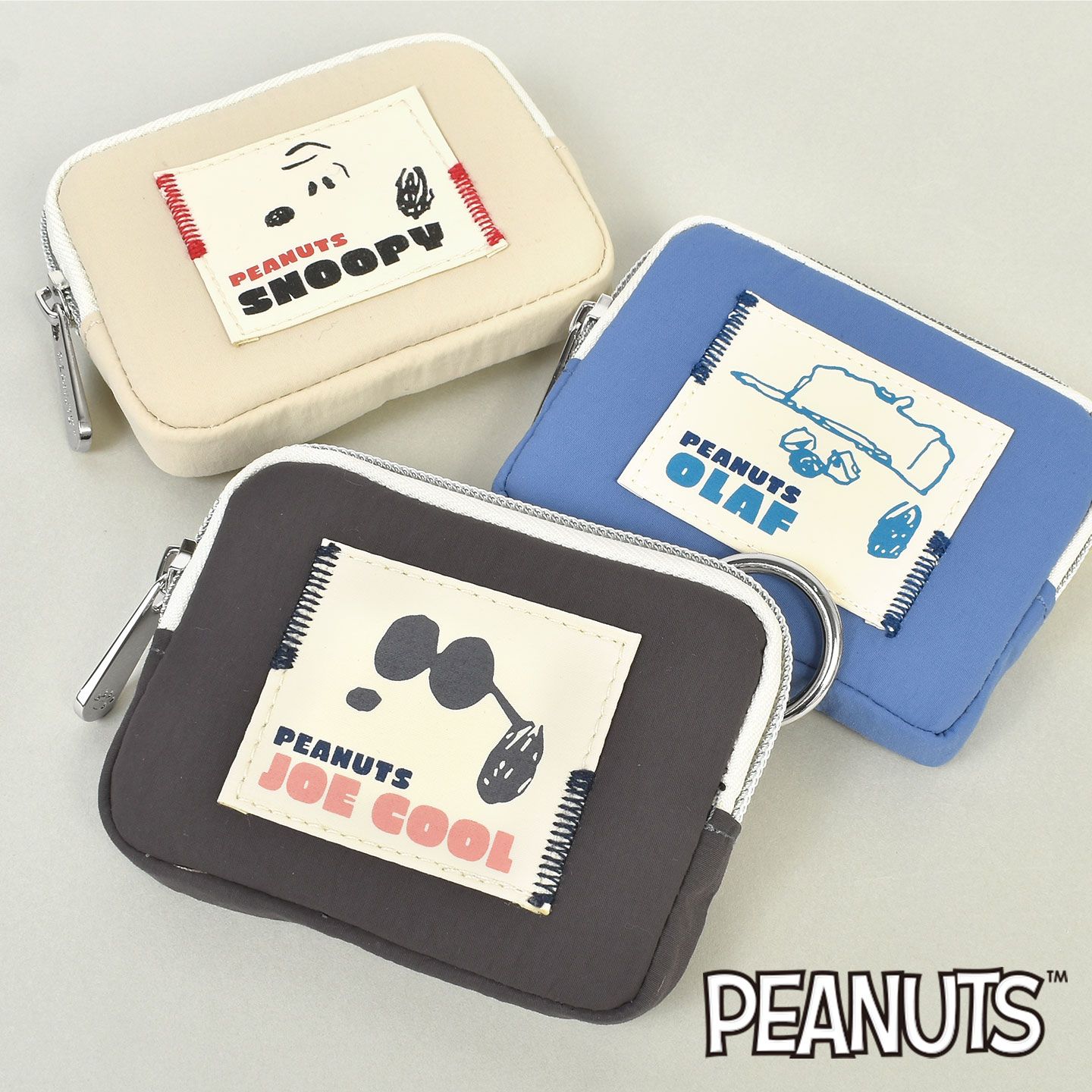 ワッペン カラビナ付きミニフラットポーチ hauhau 通販