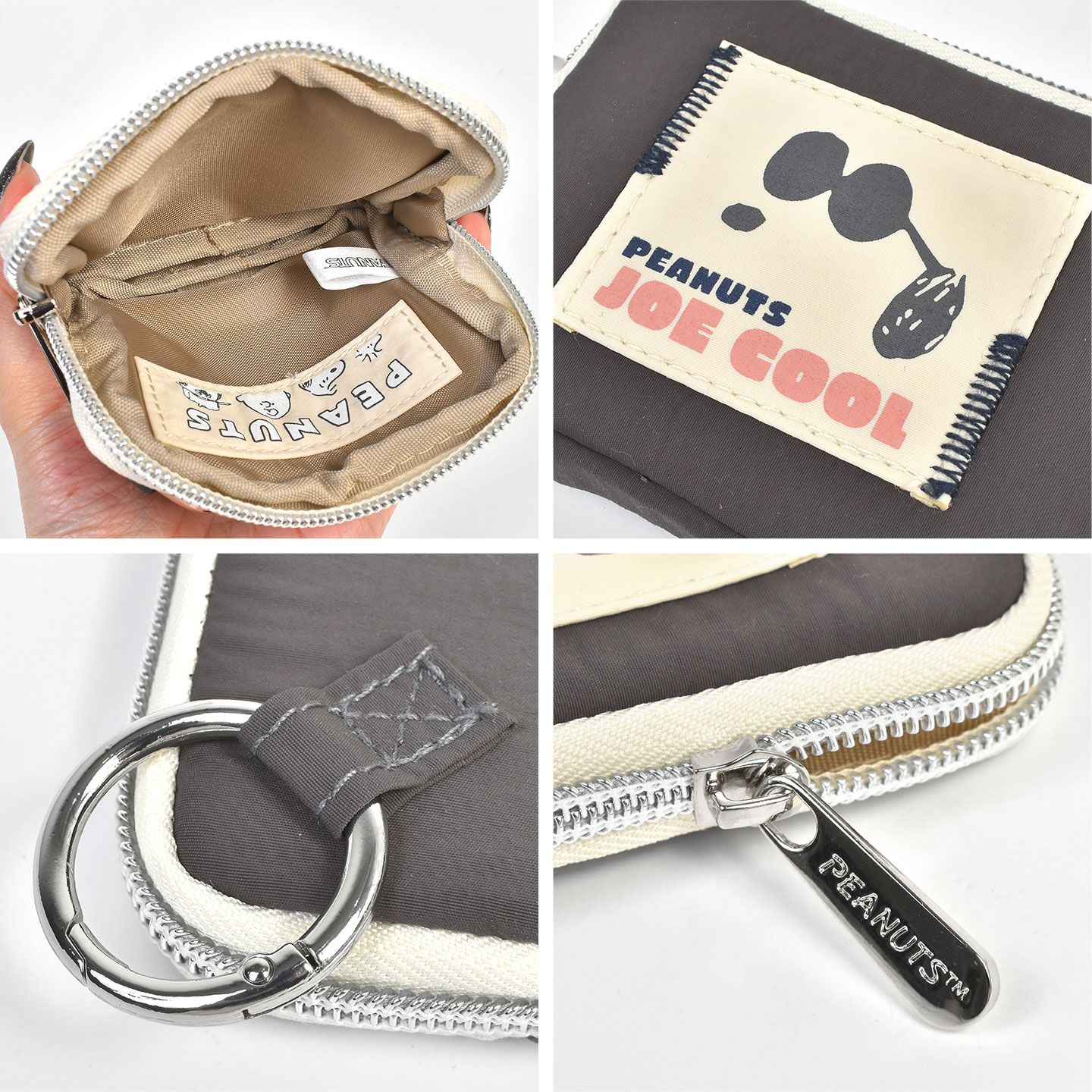 ワッペン カラビナ付きミニフラットポーチ hauhau 通販