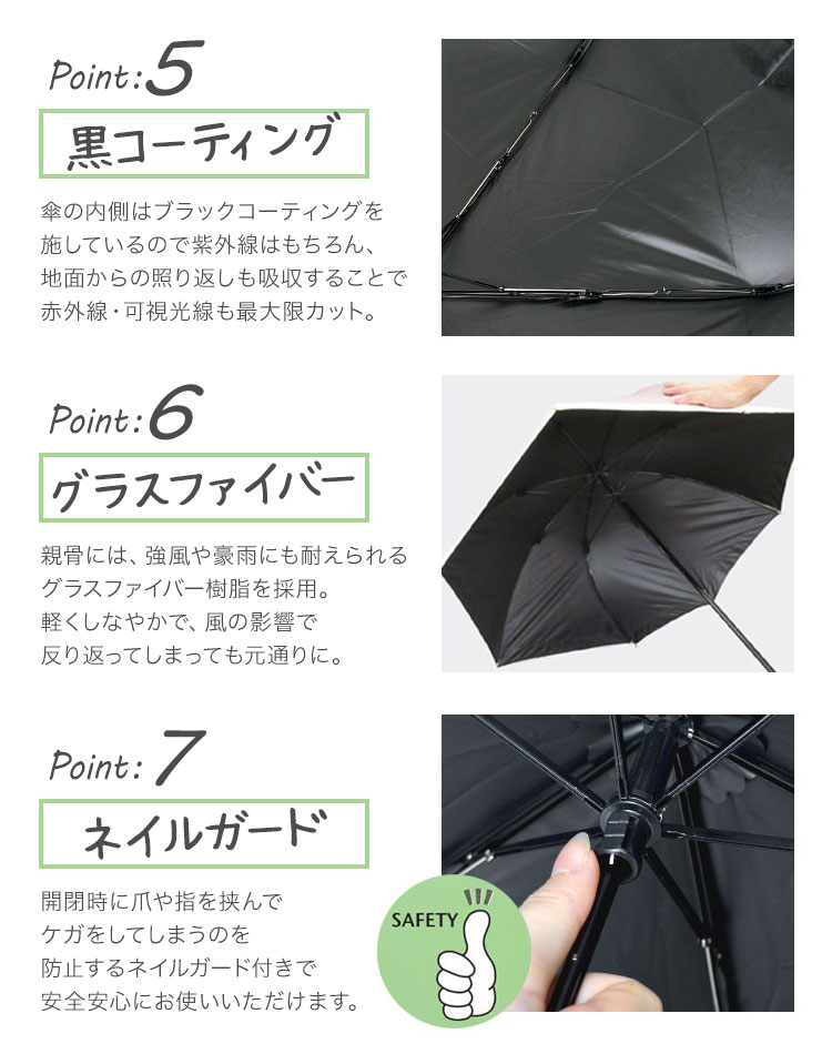 スカラップ折りたたみ日傘 完全遮光 | アイテム別,レイングッズ | hauhau
