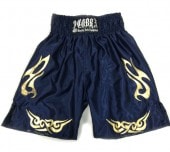 COBRA BOXING LONG SHORTS NAVY GOLD