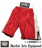 COBRA LIGHT BOXING SHORTS RED SIDE WHITE