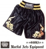 COBRA BOXING LONG SHORTS BLACK GOLD