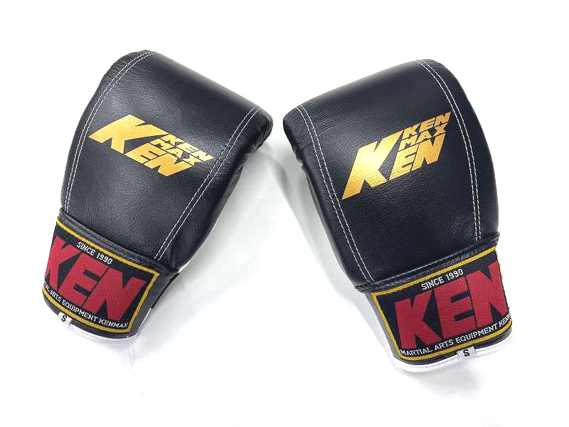 KEN SPORTS 円形ミット（合皮製）（ウィルソン 軟式グローブ 黒