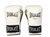 EVERLAST ���С��饹�� �ѥ���å� �ȥ졼�˥󥰥������� Laced Training Gloves WH/GD