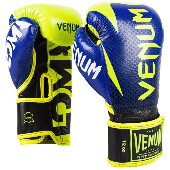 Venum LGT ボクシンググローブ 青/黄 Venum Hammer Pro Boxing Gloves Loma Edition- Velcro - Blue