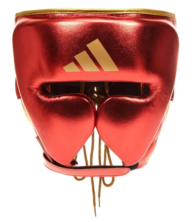 adidas アディスター NEW プロ ヘッドギア レッド・ゴールド | 競技別
