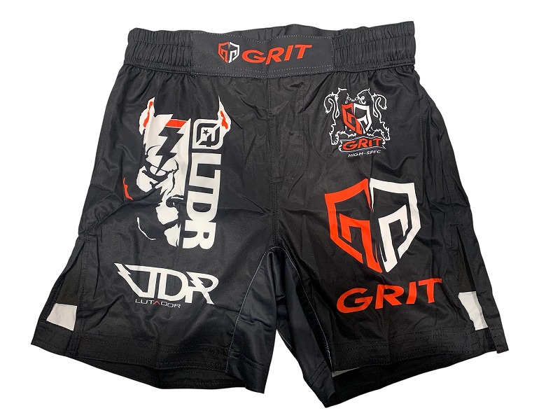 GRIT×LUTADOR 2507 LOGO HISTORY FIGHT SHORTS ファイトショーツ