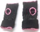 FLOWER GEL INNER GLOVE BK/PNK WRIST WRAP