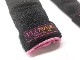 FLOWER GEL INNER GLOVE BK/PNK WRIST WRAP