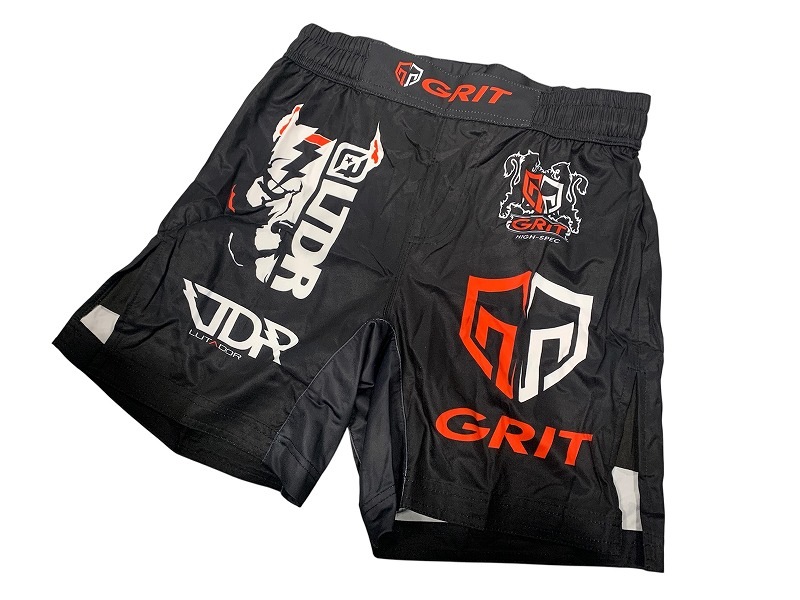 GRIT��LUTADOR 2507 LOGO HISTORY FIGHT SHORTS �ե����ȥ��硼�� MMA���硼��
