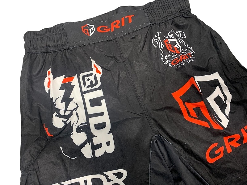 GRIT��LUTADOR 2507 LOGO HISTORY FIGHT SHORTS �ե����ȥ��硼�� MMA���硼��