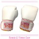 FLOWER BOXING GLOVE WH/PNK