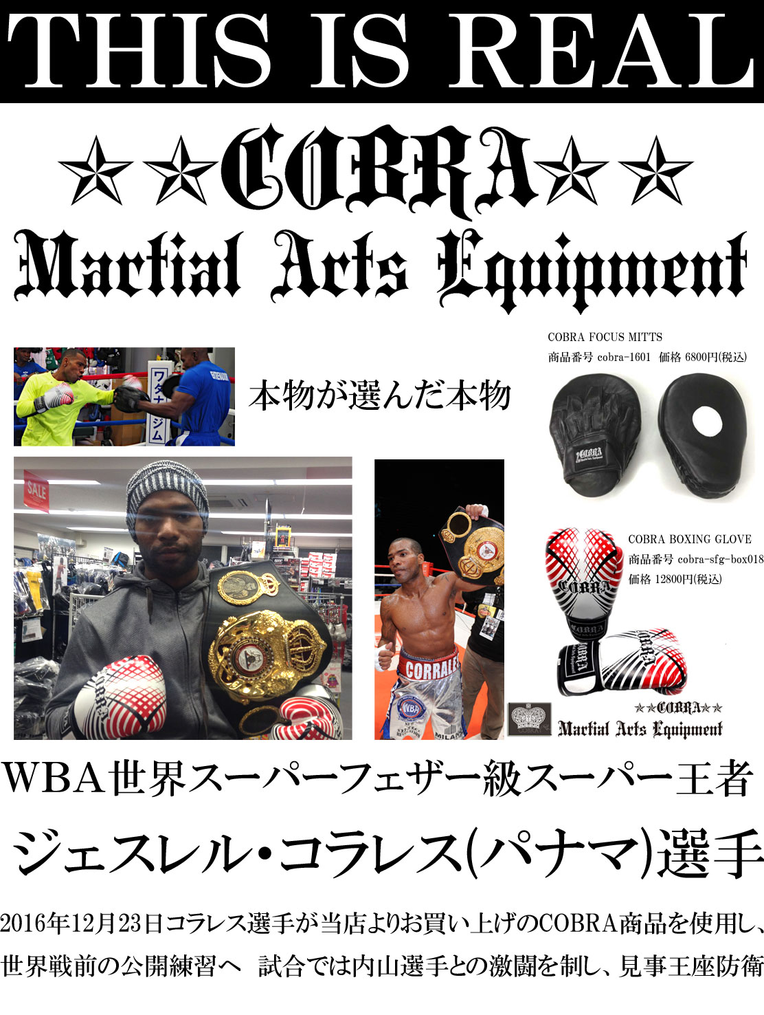 COBRA BOXING GLOVE GEOMETRIC PATTERN