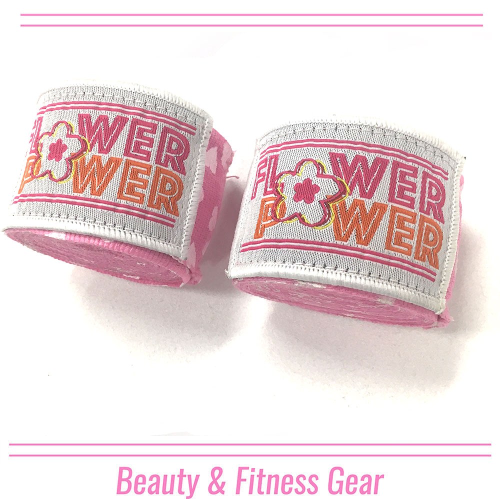 FLOWER Hand Wrap �Х�ơ��� 400cm PNK/WH