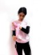 FLOWER Hand Wrap �Х�ơ��� 400cm PNK/WH