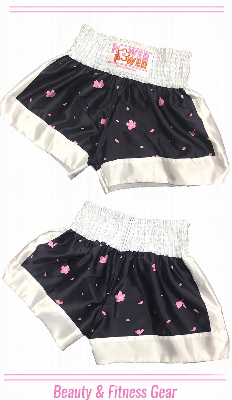 FLOWER POWER MUAY THAI SHORTS