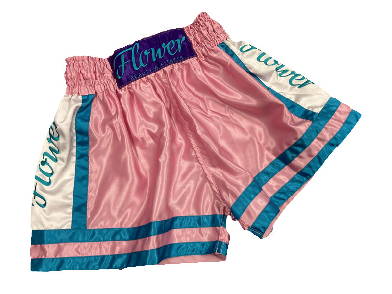 FLOWER MUAY THAI SHORTS EMBROIDERY 2108