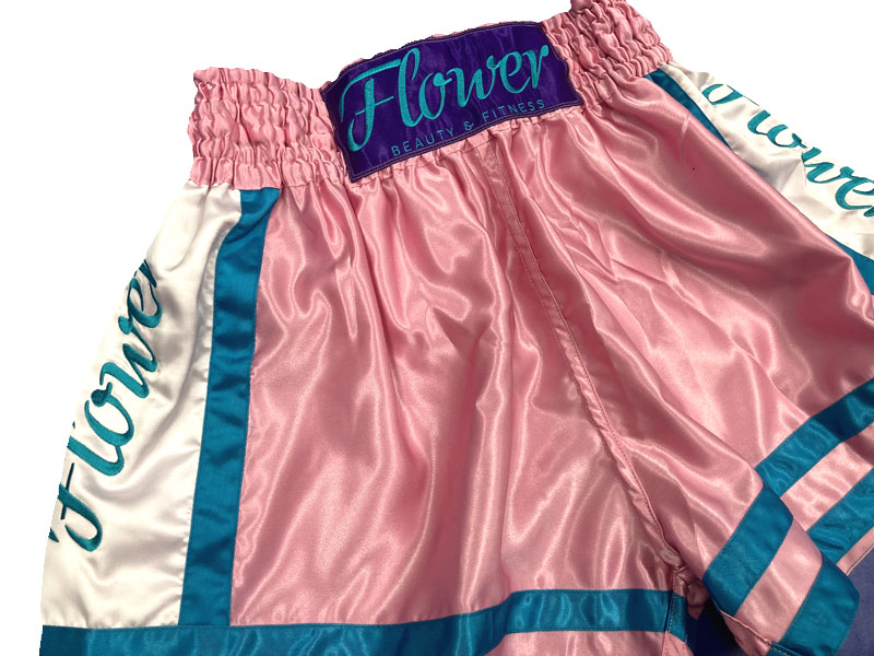 FLOWER MUAY THAI SHORTS EMBROIDERY 2108