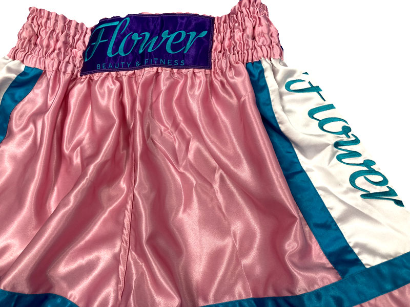 FLOWER MUAY THAI SHORTS EMBROIDERY 2108