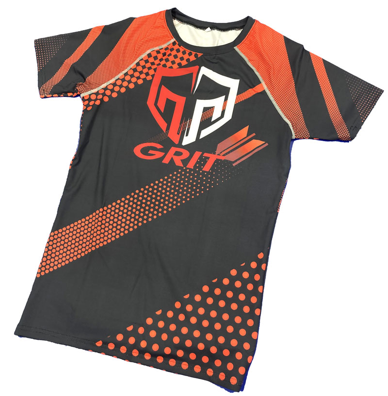 GRIT GMC RASH GUARD BK/RD