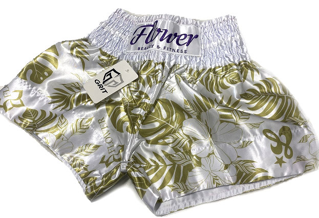 FLOWER MUAY THAI SHORTS HIBISCUS 2307