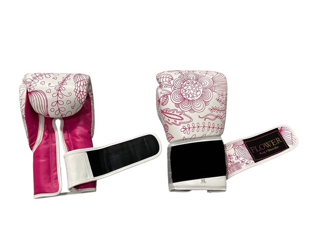 FLOWER BOXING GLOVE PINK LINE