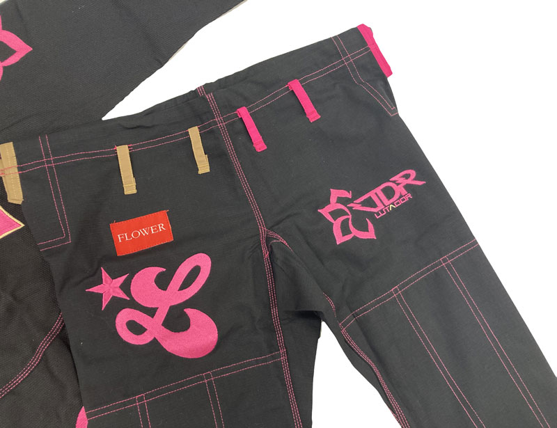 FLOWER��LUTADOR JIU-JITSU GI 1910 BLOOMING FLOWER BK