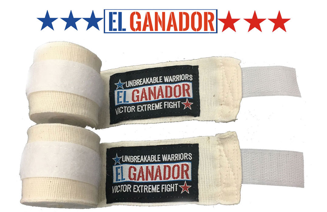 EL GANADOR Hand Wrap WHITE���Х�ơ��� 400cm