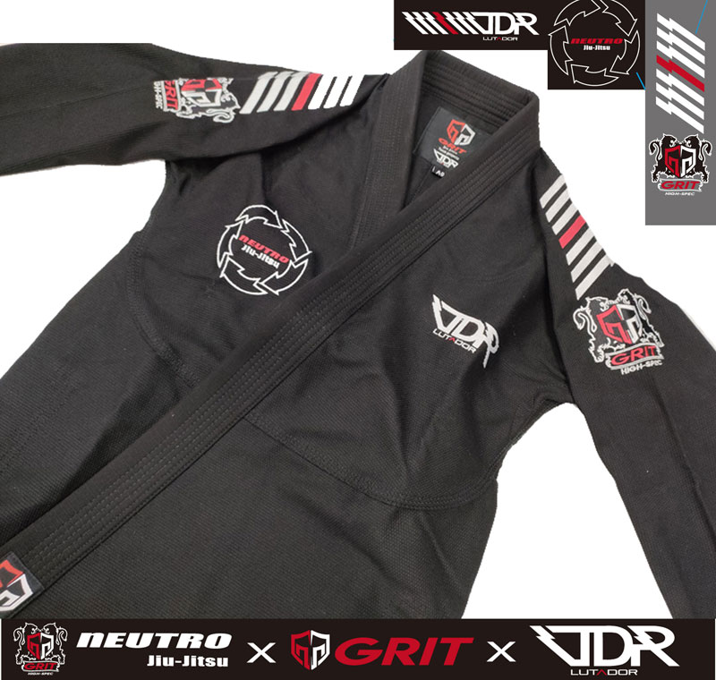 neutroGRITLUTADOR JIU-JITSU GI  2202 SPECIAL MODEL BK