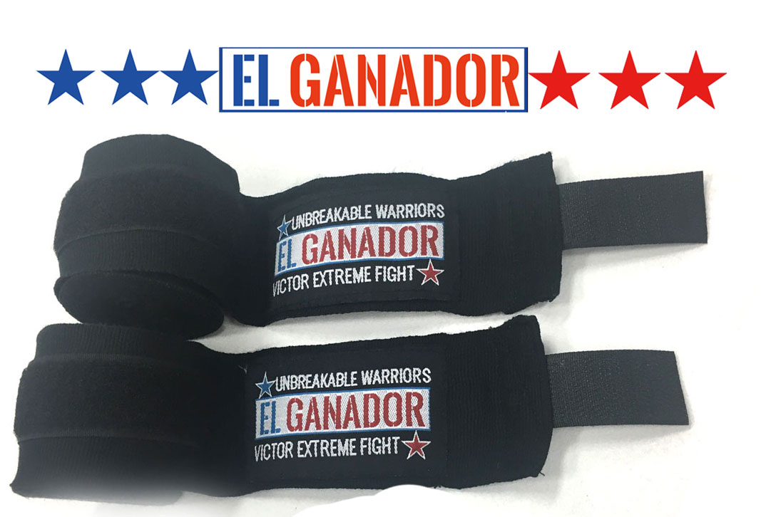 EL GANADOR Hand Wrap BLACK���Х�ơ��� 400cm