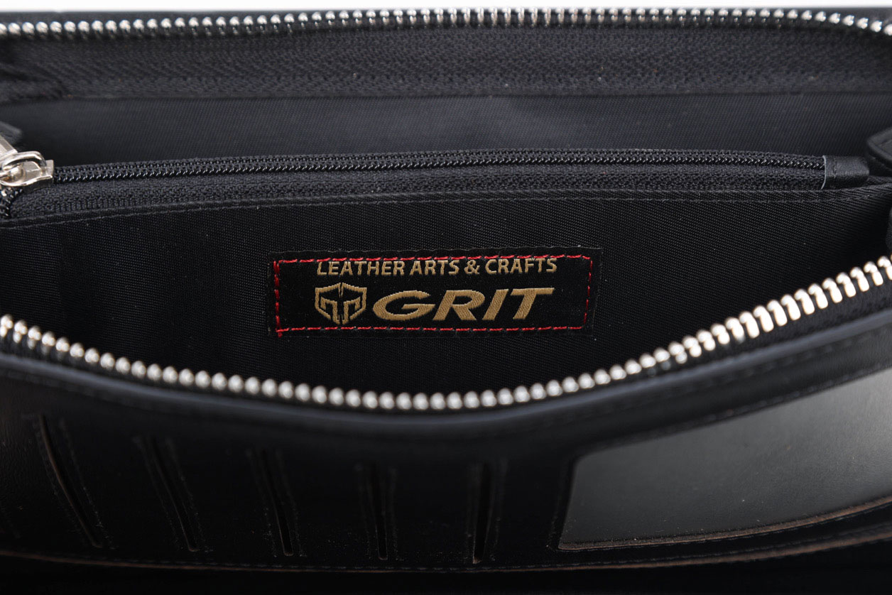 GRIT LONG LEATHER WALLET BLACK ܳ å 