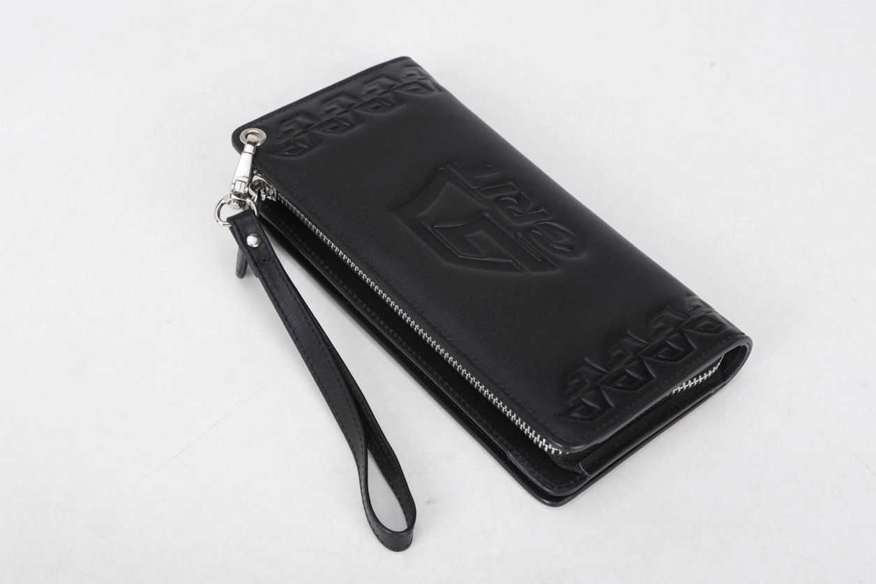 GRIT LONG LEATHER WALLET BLACK ܳ å 