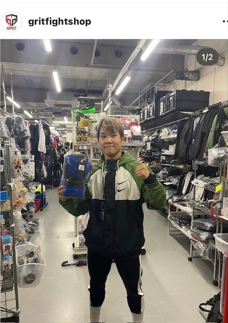 GRIT LACE UP BOXING GLOVE 2202 BLUE ɳ ܥ󥰥