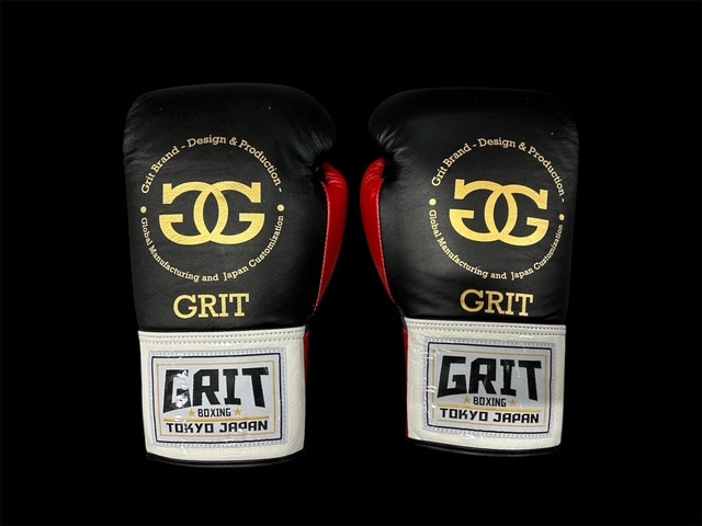 GRIT LACE UP BOXING GLOVE 2510 RED GOLD LOGO 紐式 ボクシング