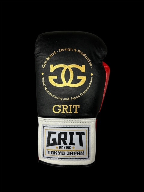 GRIT LACE UP BOXING GLOVE 2510 RED  GOLD LOGO ɳ�� �ܥ����󥰥������� �ܳ���