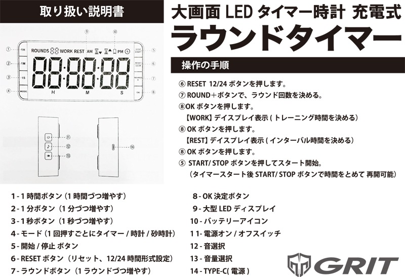 �饦��ɥ����ޡ� ROUNDS TIMER