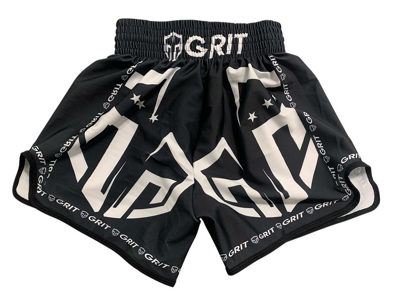 GRIT��LUTADOR 2603 BK STRETCH FABRIC MUAY THAI SHORTS ���å��ѥ�� ���ȥ�å�����