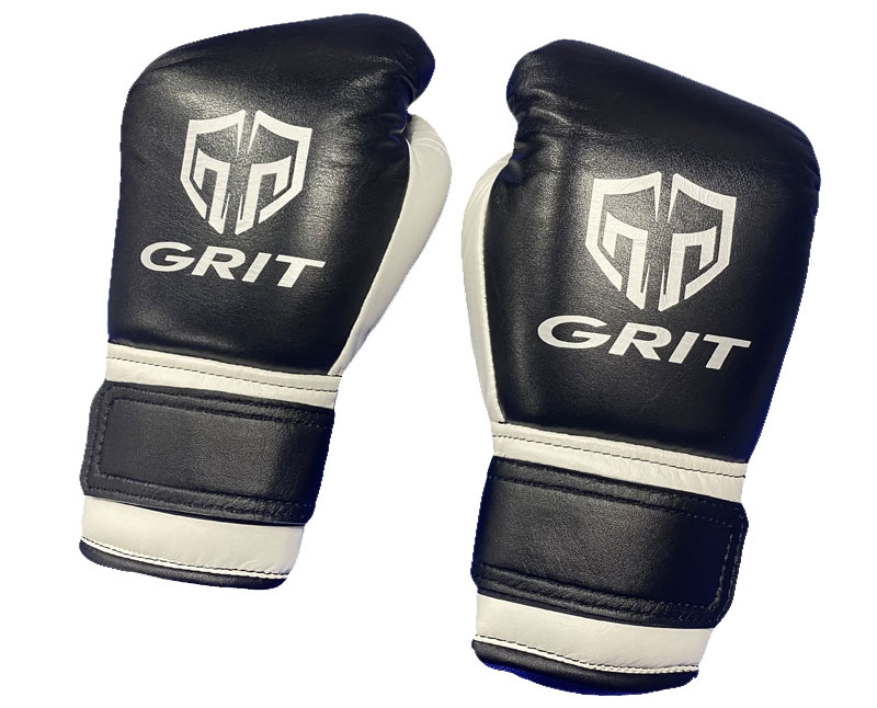 GRIT PROFESSIONAL VELCRO BOXING GLOVES 2311 BK/WH/SLHigh spec model