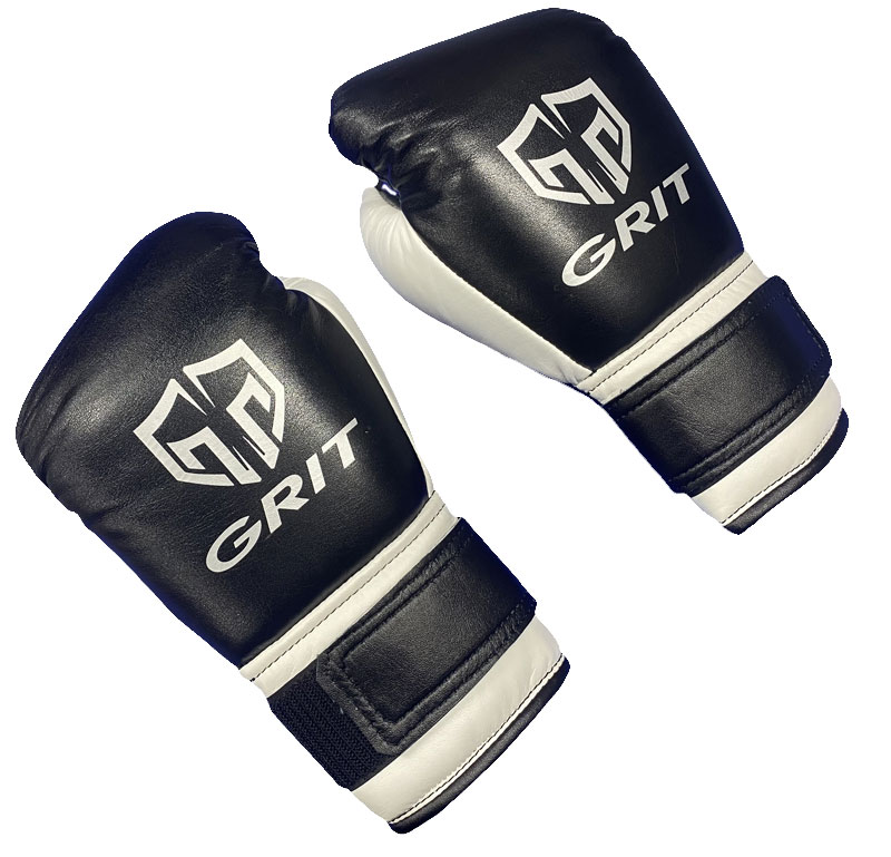 GRIT PROFESSIONAL VELCRO BOXING GLOVES 2311 BK/WH/SLHigh spec model