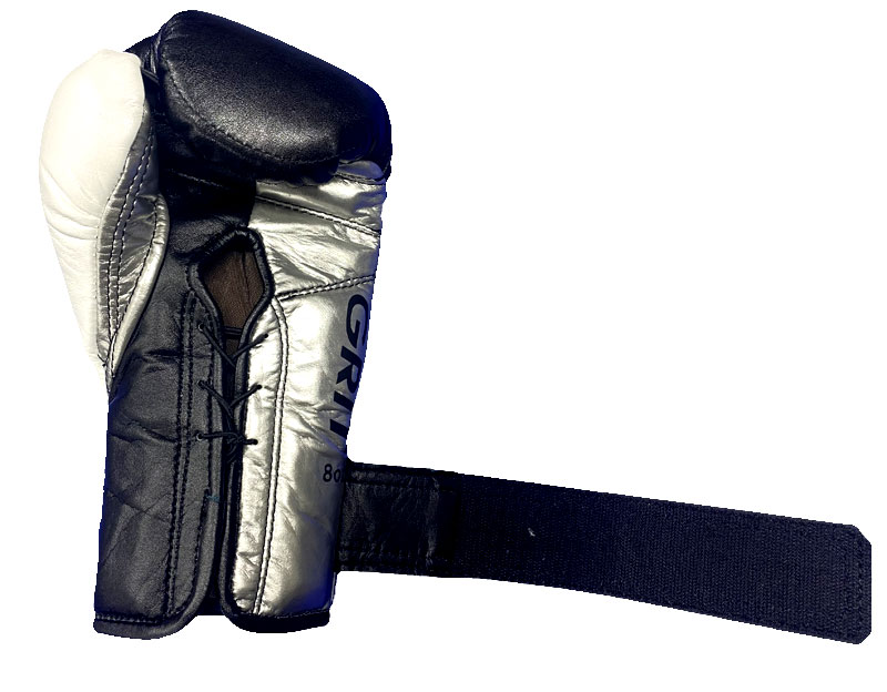 GRIT PROFESSIONAL VELCRO BOXING GLOVES 2311 BK/WH/SLHigh spec model