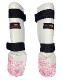 FLOWER SHIN GUARD WHITE 2205 SAKURA EMBROIDERY��LEATHER��