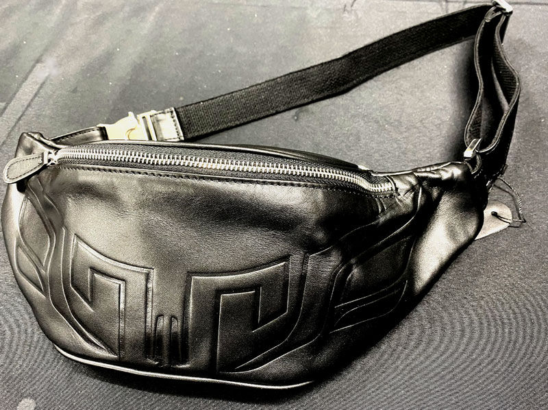 GRIT LEATHER WAIST BAG "FLY" Designed by LTDR